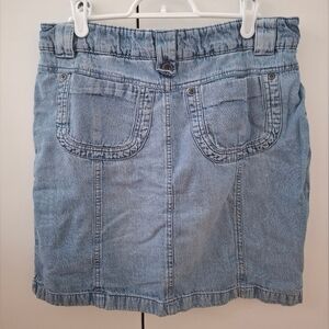 Jessica Blue Mini Pencil Skirt with Cargo Style